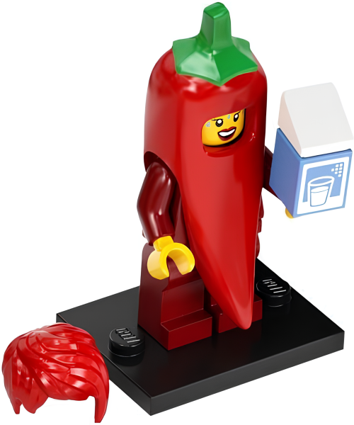 Минифигурка LEGO Collectible Minifigures Chili Costume Fan, Series 22  col22-2 U